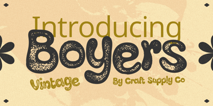 Boyers Font Poster 10