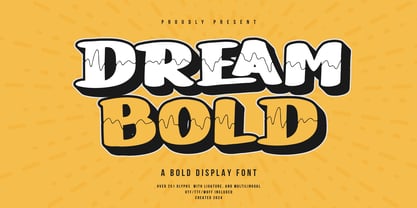 Dream Bold Font Poster 1