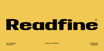 Readfine Extended Font Poster 1