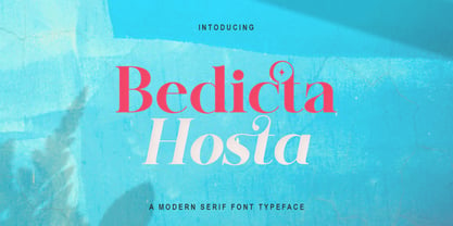 Bedicta Hosta Fuente Póster 1