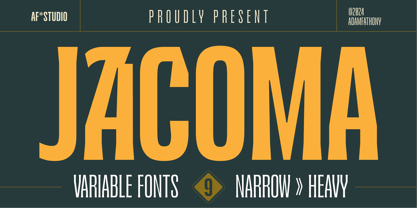 Jacoma Font Poster 1