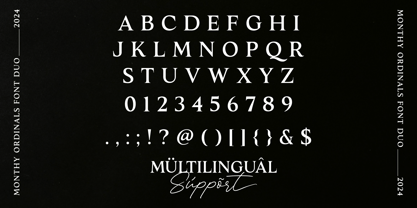 Monthy Ordinals Font Poster 6