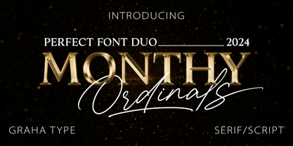 Monthy Ordinals Font Poster 1