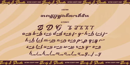 Berdy Danilla Font Poster 15