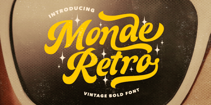 Monde Retro Font Poster 1