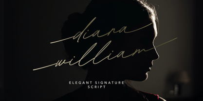 Diana William Font Poster 1