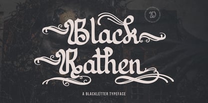 Black Rathen Font Poster 1