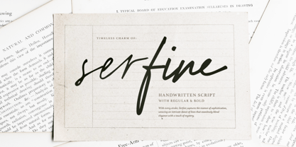 Serfine Font Poster 1