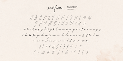 Serfine Font Poster 7