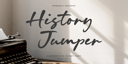 History Jumper Font Poster 1