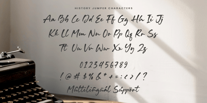 History Jumper Font Poster 6