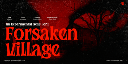 UT Forsaken Village Font Poster 1