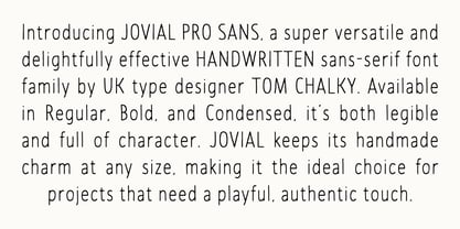 TC Jovial Sans Pro Font Poster 2