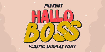 Hallo Boss Font Poster 1