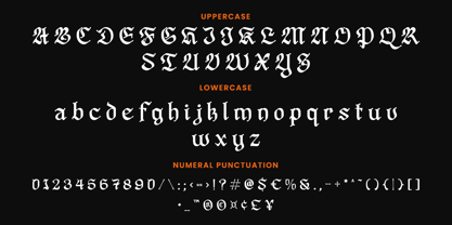 DT Forsaken Font Poster 10