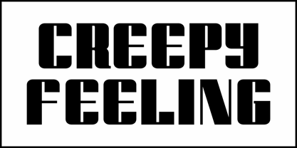 Creepy Feeling JNL Font Poster 2