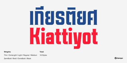 Kiattiyot Font Poster 1