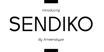 Sendiko Font Poster 1