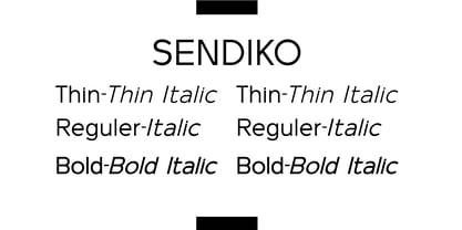 Sendiko Font Poster 4