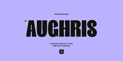 ED Aughris Font Poster 1