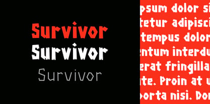 Survivor Font Poster 1