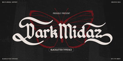 Dark Midaz Font Poster 1