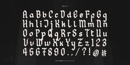 Dark Midaz Font Poster 13