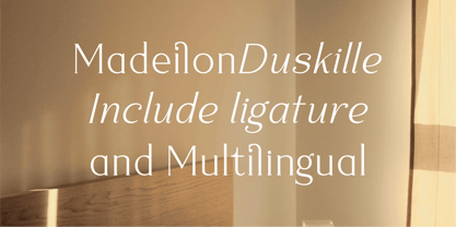 Madeilon Duskille Font Poster 5