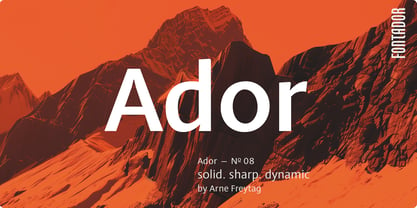 Ador Font Poster 1