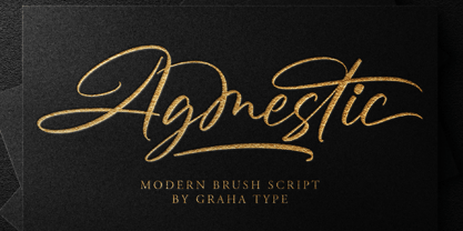 Agmestic Font Poster 1