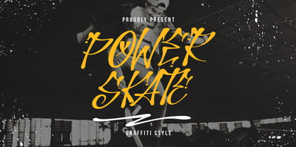 Power Skate Font Poster 1