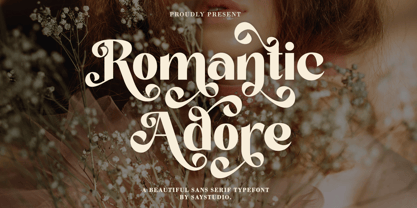 Romantic Adore Font Poster 1