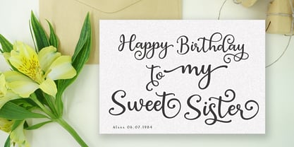 Sister sweet Font Poster 4