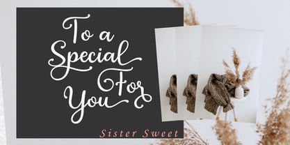 Sister sweet Font Poster 6