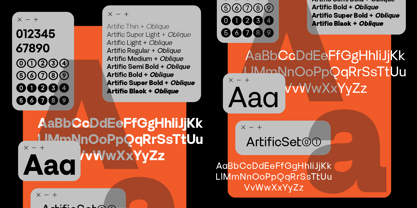 Artific Font Poster 8