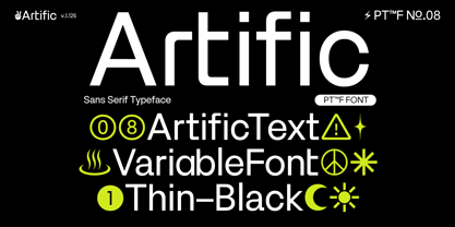 Artific Font Poster 1