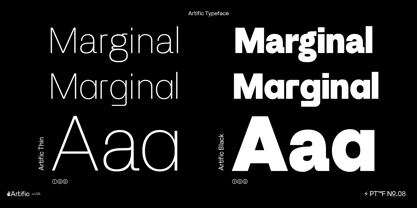 Artific Font Poster 3