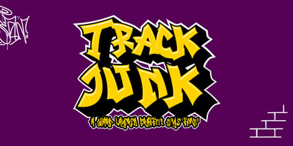 Track Junk Font Poster 1