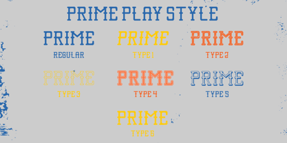 Prime Play Font Poster 10