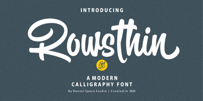 Rowsthin Font Poster 1