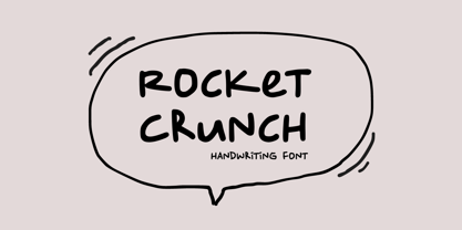 Rocket Crunch Font Poster 1