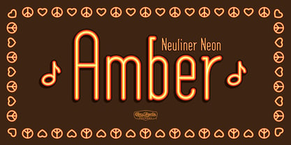 Neuliner Neon Font Poster 8