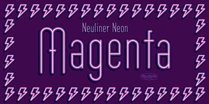 Neuliner Neon Font Poster 6