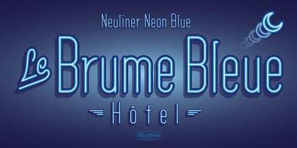 Neuliner Neon Font Poster 5