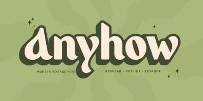 Anyhow Font Poster 1