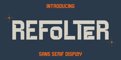 Refolter Font Poster 1