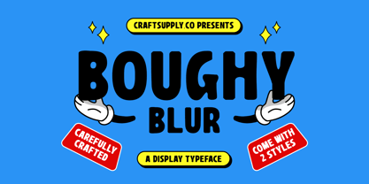 Boughy Blur Font Poster 1