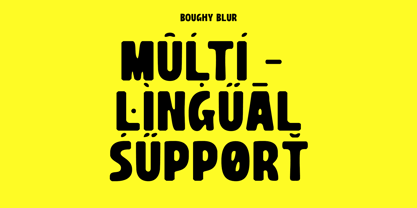 Boughy Blur Font Poster 5