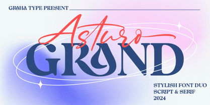 Asturo Grand Font Poster 1