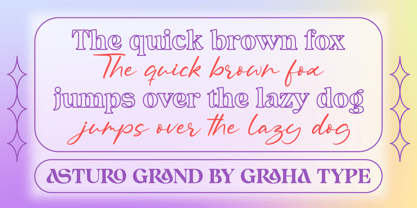 Asturo Grand Font Poster 4